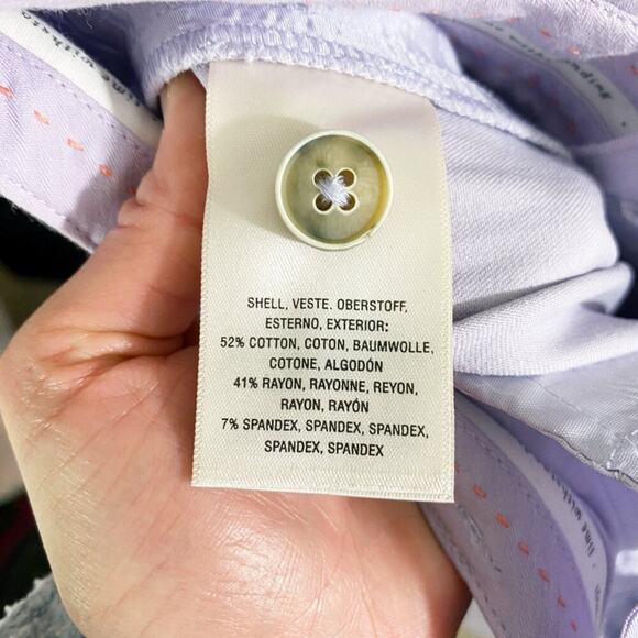 NWT Anthropologie Lavender The Essential Slim Dress Pants Women's Size 8 Ankle - Picture 6 of 7